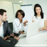 Young people in the office