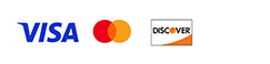 Visa, Mastercard, Discover, and more.