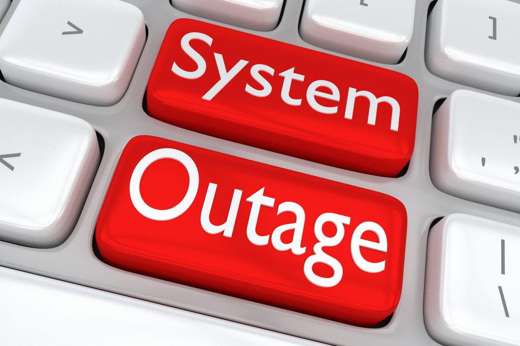 Systems Unavailable Due to Power Outages